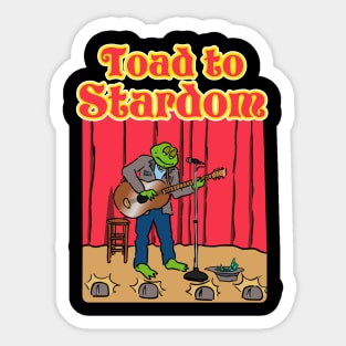 Toad To Stardom-Guitar Sticker